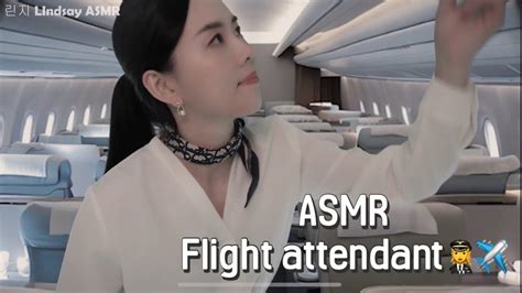 Sub Asmr 잠이 오는 승무원 롤플레이 Flight Attendant Roleplay Soft Spoken Youtube