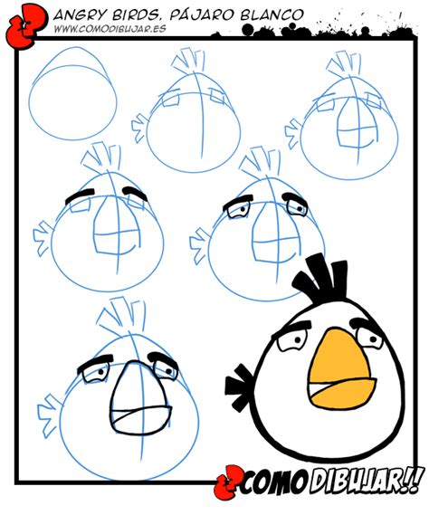 C Mo Dibujar P Jaro Blanco De Angry Birds Como Dibujar Facil