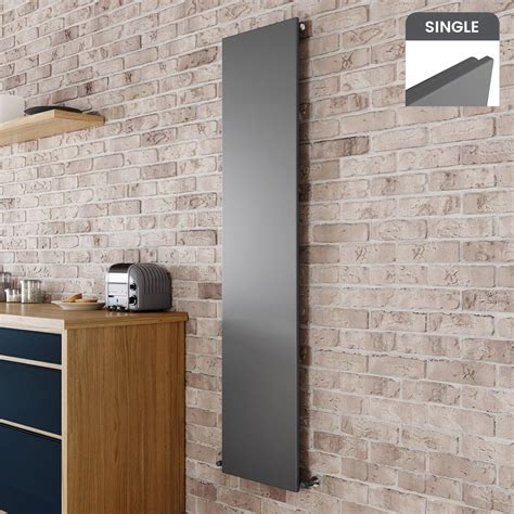 1800 X 380 Mm Ultra Slim Vertical Radiator Modern Bathroom Single Central Heater Designer Flat