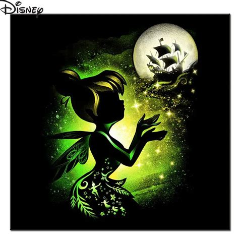 Disney Princess Diy Diamond Painting Tinkerbell Fairy Handmade Full