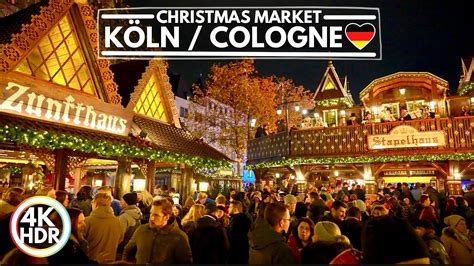 🇩🇪 Köln / Cologne, Germany Christmas Market Walk 2022 4K HDR Walking ...