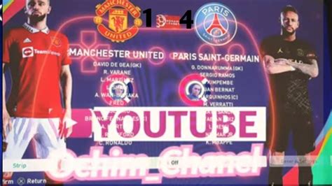 Fifa Manchester United Vs Psg Ucl Final Ps Gameplay