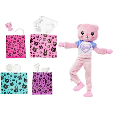 Mu Eca Y Accesorios Barbie Cutie Reveal Oso De Peluche Teddy Con