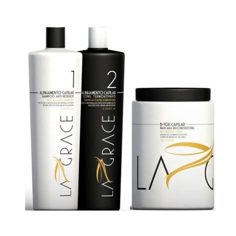 Kit Progressiva La Grace Selagem Lagrace Btox Lagrace Shopee Brasil