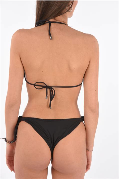 Karl Lagerfeld Top Bikini A Triangolo Con Borchie Karl Choupette Donna