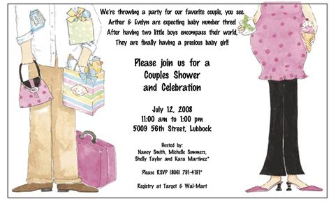 Couples Baby Shower Invitations | Beeshower