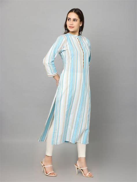 Nayra Women Multicolor Printed Pure Cotton Straight Kurta Jiomart