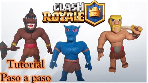 Como Hacer A Personajes De Clash Royale De Plastilina Tutorial Youtube