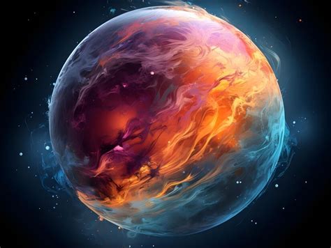 Premium AI Image | Astronomy Planets Digital Art Design with Colorful ...