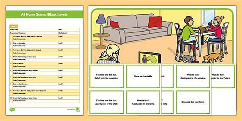 At Home Scene And Blanks Level 1 Questions Professor Feito