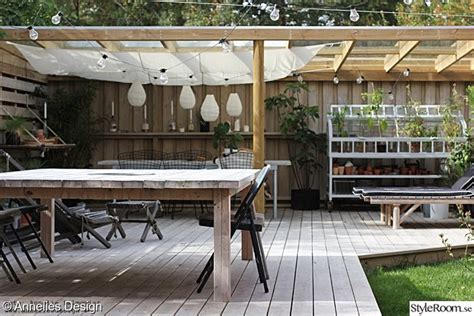 Uteplats trädäck Hemma hos Anneliesdesign Pergola patio Uteplats