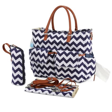 Diaper Tote Bag with Changing Pad, Bottle Warmer & Stroller Straps - Orbisify.com