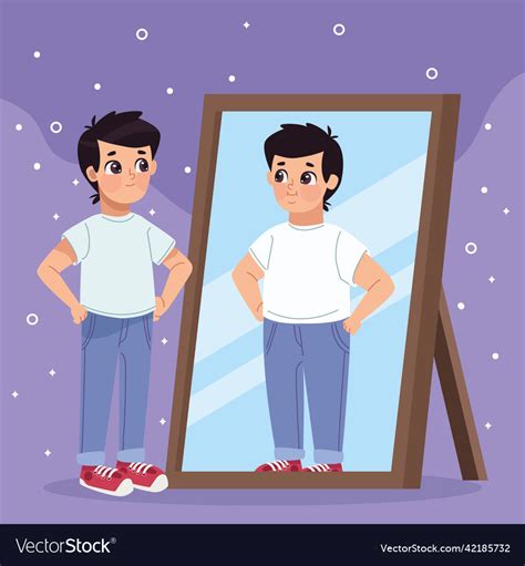 Man Looking In Mirror Clipart Man Mirror Vector Art Icons And