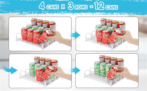 Amazon Bingohive Automatic Soda Can Organizer For Refrigerator Can