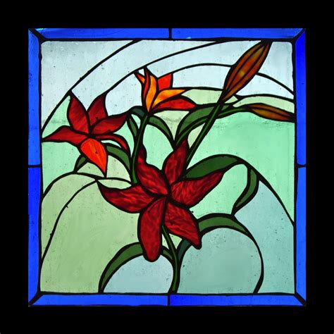 Lilies Stained Glass Flowers Glass Flowers Lily