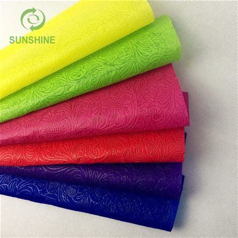 Multi Color Optional Embossed Nonwoven Pp Spunbonded Fabric Factory