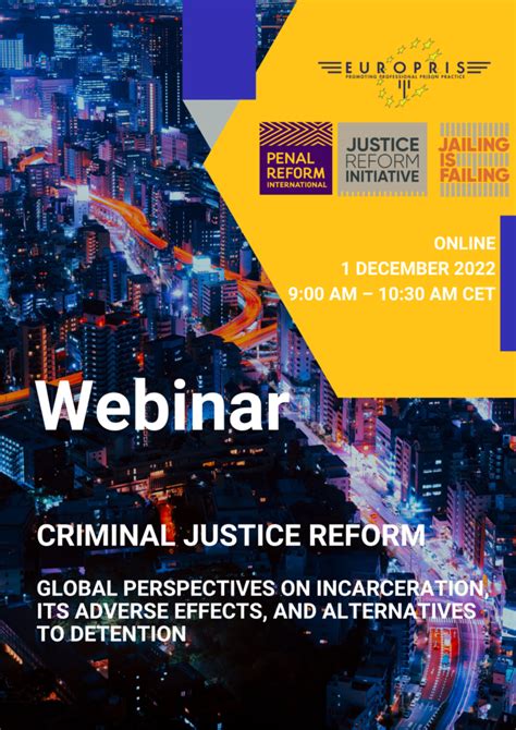 Event Criminal Justice Reform Penal Reform International