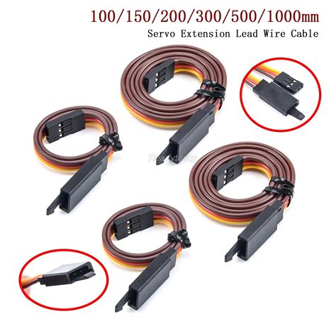 10pcs Servo Extension Lead Wire Cable Anti Loose 60 Core 100 150 200