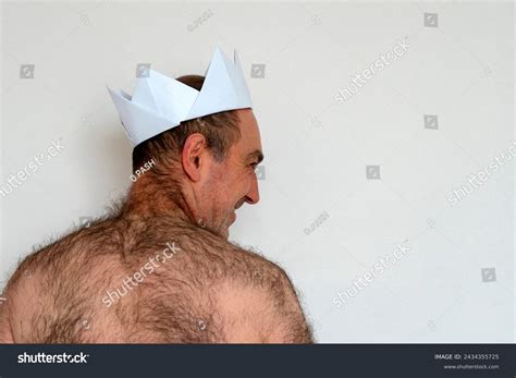 Nude Man White Paper Crown Concept Stock Photo Shutterstock