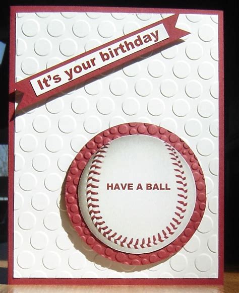 Baseball Birthday Cards - Card Design Template