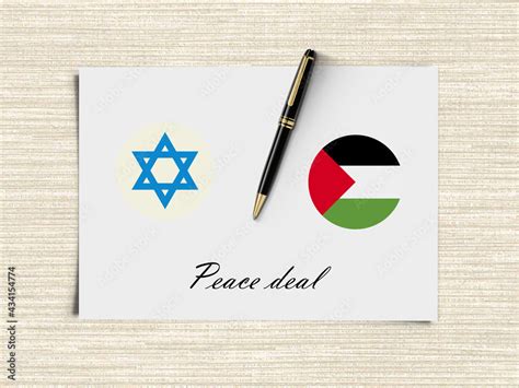 Israel and Palestine peace deal concept. Palestine needs support world ...