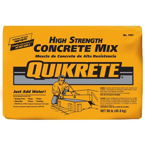 QUIKRETE 90 Lb High Strength Concrete Mix 110190 Hardwares Online Store