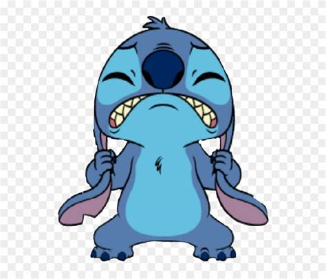 Stich Cartoon Angry Enojado Orejas Caricature Emocion Stitch Png