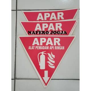 Jual Sticker Segitiga APAR Alat Pemadam API 25x25 Cm Indonesia Shopee