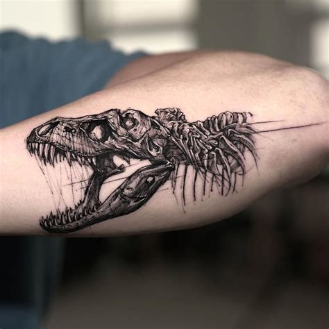 T-Rex Skull Tattoo - Best Tattoo Ideas Gallery