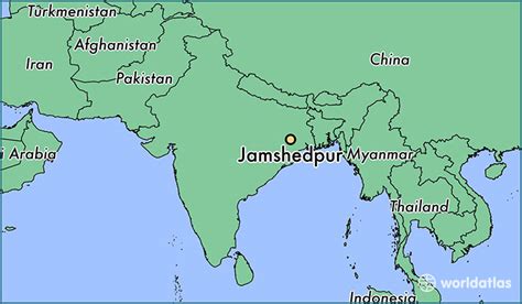 Where Is Jamshedpur India Jamshedpur Jharkhand Map