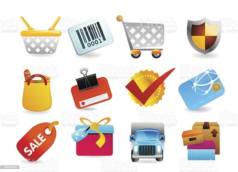 Shopping Retail Icons Stock Illustration Download Image Now Bar