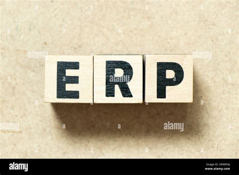 Alphabet Letter Block In Word Erp Abbreviation Of Enterprise Resource