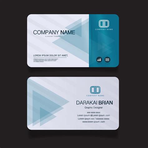 Name card, Modern simple business card template. Vector illustration ...