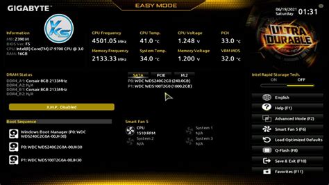 GIGABYTE Z390 M BIOS Overview GIGABYTE Z390 M BIOS Settings PC Bios