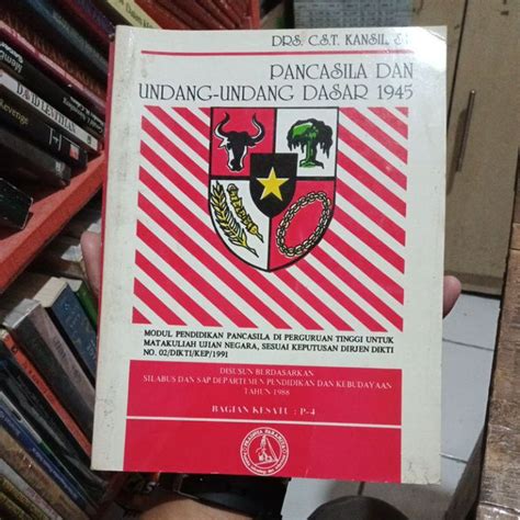 Jual Buku Pancasila Dan Undang Undang Dasar 1945 Cst Kansil Shopee