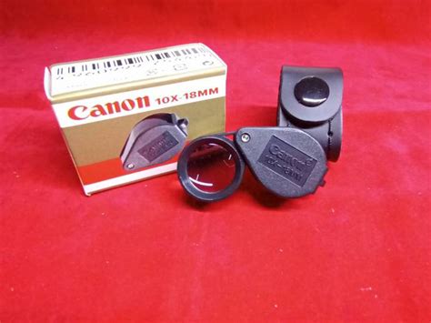 Canon Loupe 10 X Japan สีดำ เลนส์แก้วสามชั้น ส่องชัดสบายตา แถมฟรีซอง