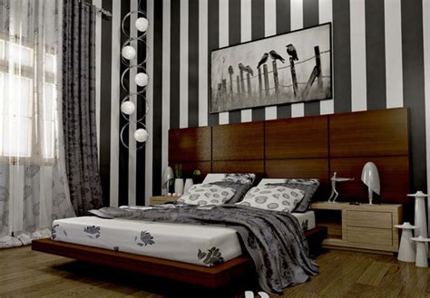 Free Striped Bedroom Walls With DIY | Home decorating Ideas