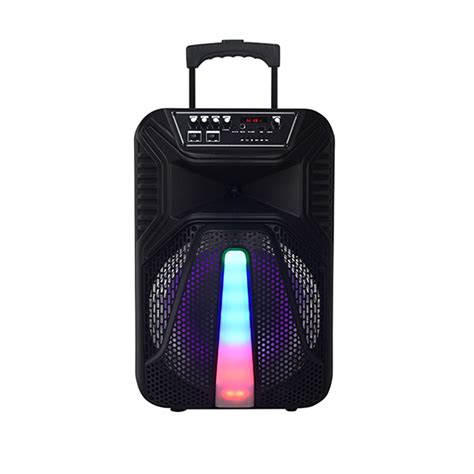 Temeisheng Party Box 12 Inch LED Light Portable Battery Active Audio