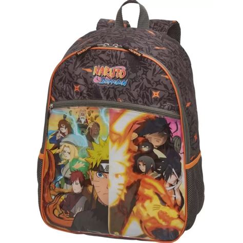 Mochila Escolar Naruto Shippuden Dattebayo Pacific Submarino