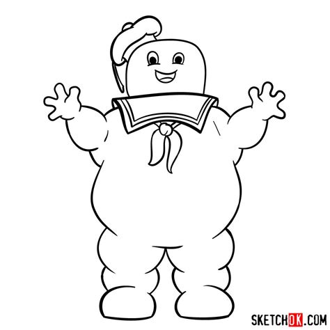 How To Draw Stay Puft Marshmallow Man