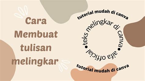 Cara Membuat Tulisan Melengkung Melingkar Di Canva Sangat Mudah