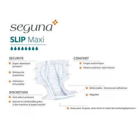 Seguna Slip L Maxi Slip Absorbant Incontinence Pas Cher Senior Medical