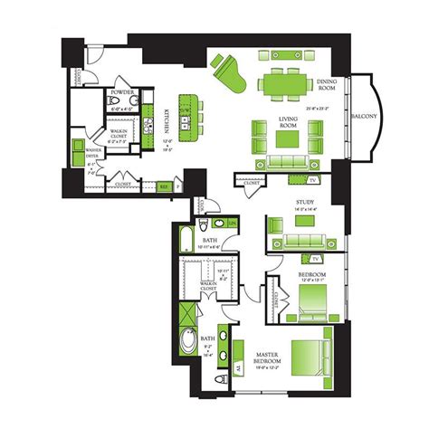 Park Place Apartments Floor Plans - floorplans.click