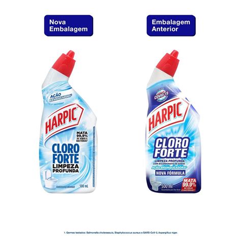 Harpic Cloro Forte Desinfetante Sanitário Com Cloro Ativo 500ml Dec Minas