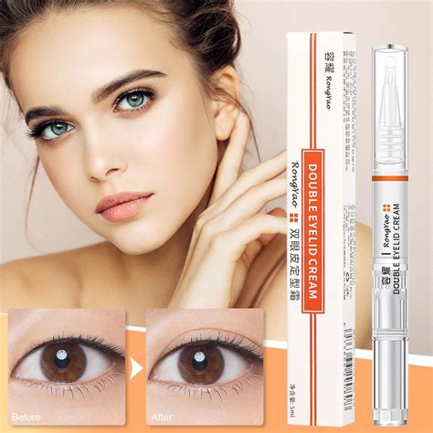 Long Acting Invisible Double Eyelid Shaping Cream 3 Second Crease Double Eyelid Pen Double