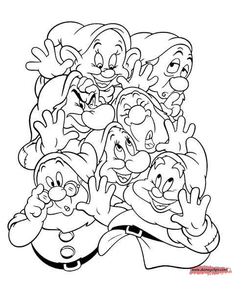 Coloring Dwarves  1020×1303 Disney Coloring Sheets Cartoon Coloring Pages Disney