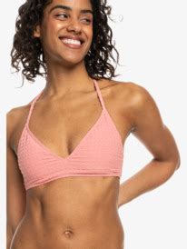 Shiny Wave Fixed Tri Bikini Top For Women Roxy