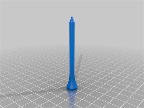 Golf Tee Functional Printable Normal Looking Free 3d Model 3d Printable