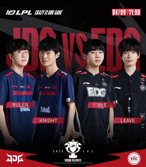 LPL On Twitter It S JDG Vs EDG One Will Lock In The First MSI