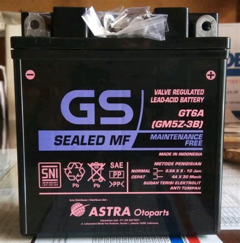 Jual Aki Motor Yamaha Jupiter Mx Gs Astra Gm Z B Mf Aki Kering Di